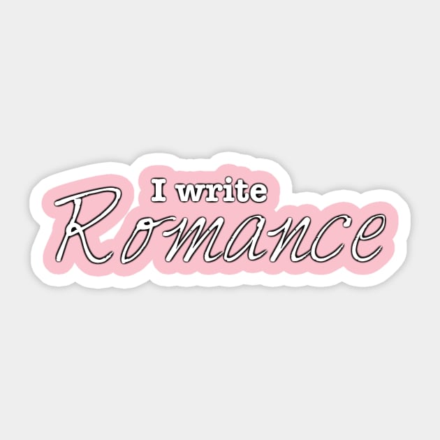 I Write Romance Sticker by INKmagineandCreate